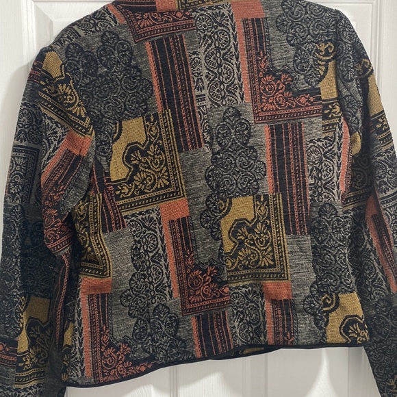 Christopher & Banks Vintage Jacquard jacket size m perfect cond - Picture 4 of 8